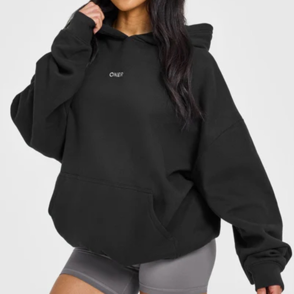 Soft Black Mid-weight Oner Active Hoodie